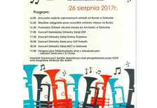 plakat - info z festiwalu orkiestr dętych