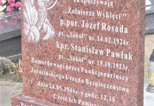 Grób Żołnierzy Wyklętych na jarocińskim cmentarzu.