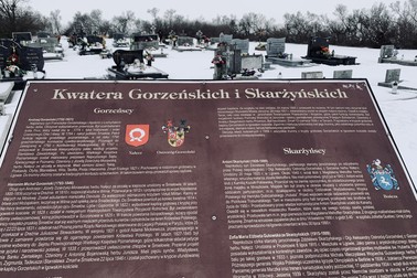 Kwatera rodziny Gorzeńskich na cmentarzu we Lgowie.